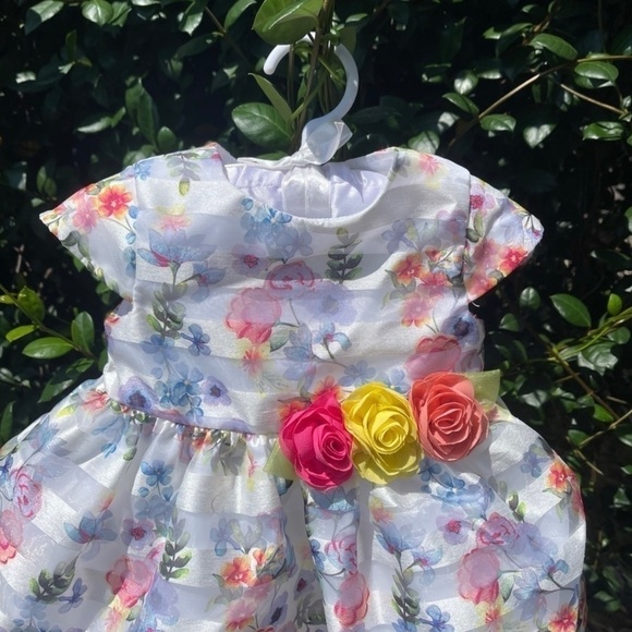 Special Occasion by Marmellata Floral 3 Tier Toddler Dress - Picture 3 of 9